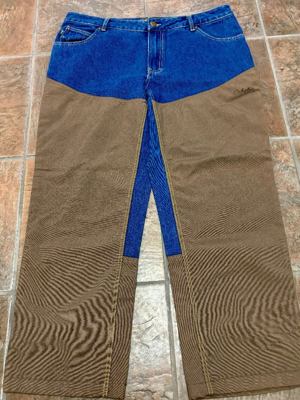 ~~Cabela’s Roughneck Upland Double-Knee  Jeans  Men’s 38X30..EUC!!!!!  ********S